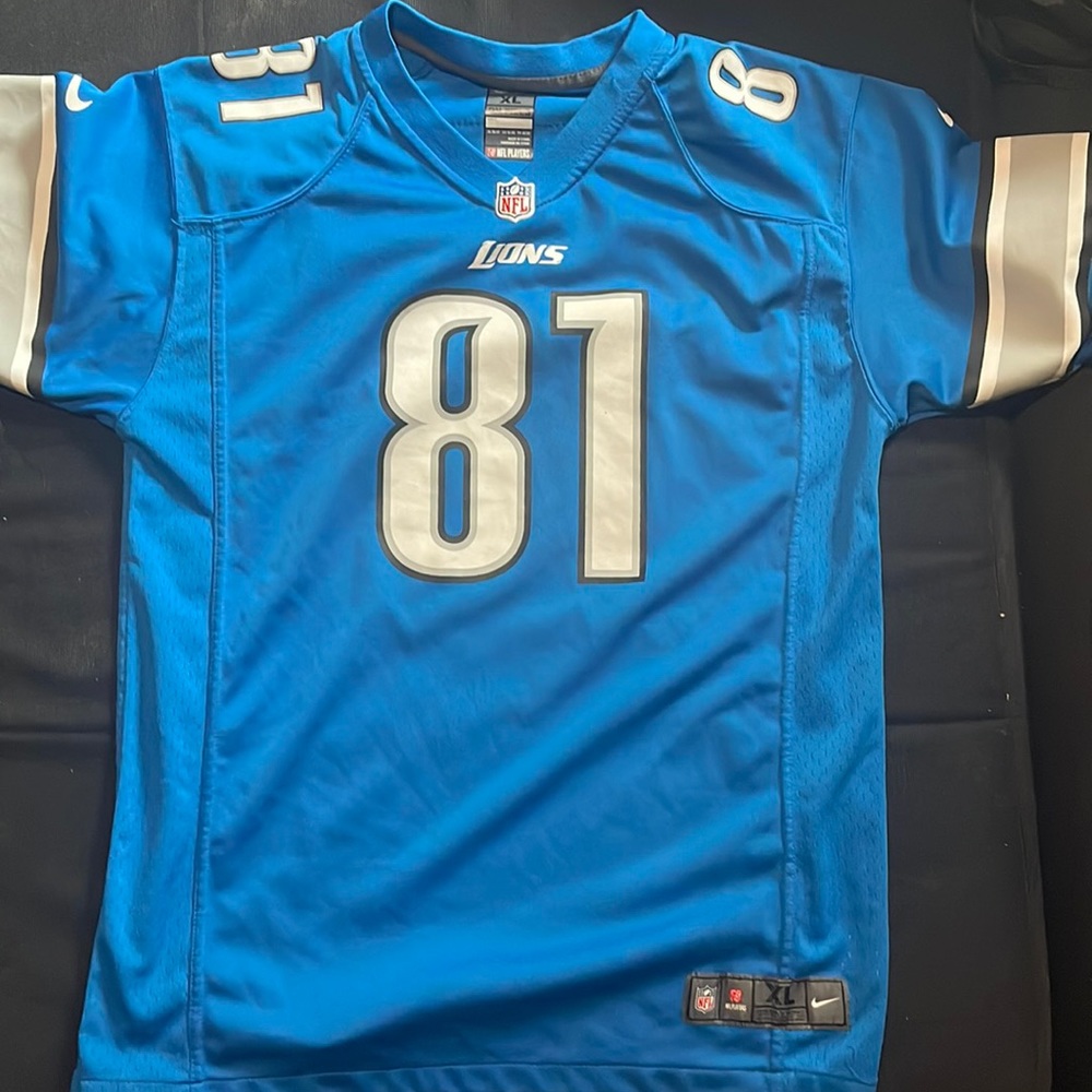 Calvin “Megatron” Johnson Lions Jersey! 💙🤍🏈